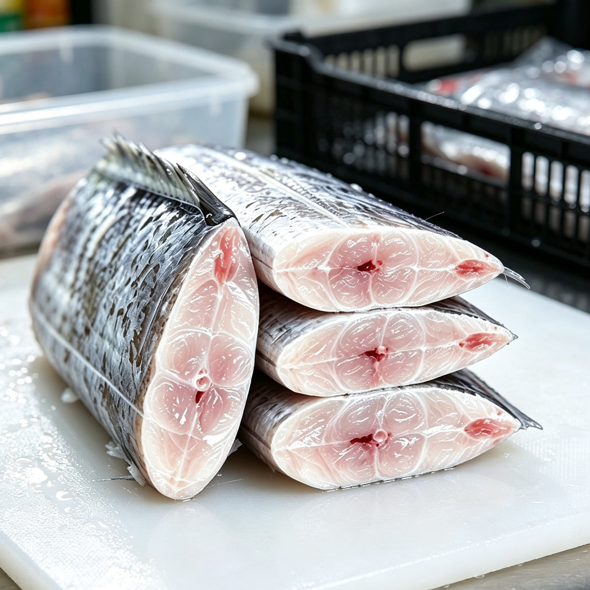Premium Fresh Raw Fish Steaks